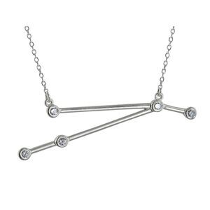 Sterling Silver Aries Constellation Necklace